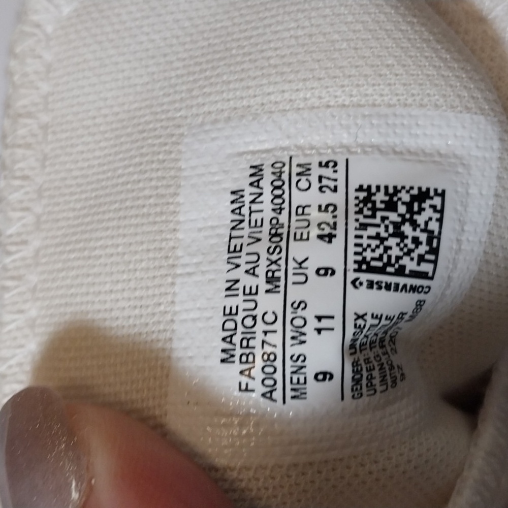CONVERSE CHUCK TAYLOR ALL STAR LUGGED CANVAS 2.0 WHITE HI-TOP SNEAKERS s… - Picture 17 of 17
